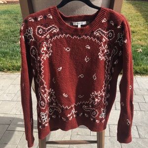 Madewell bandana pattern sweater
